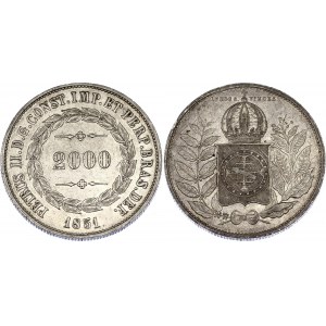 Brazil 2000 Reis 1851