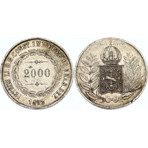 Brazil 2000 Reis 1852