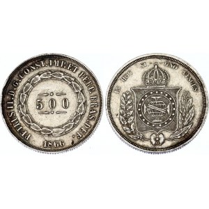 Brazil 500 Reis 1866