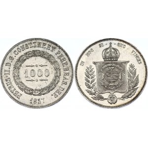 Brazil 1000 Reis 1857
