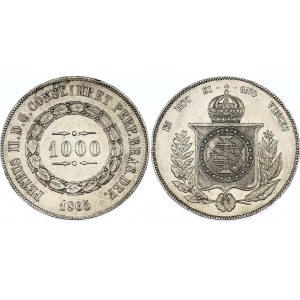 Brazil 1000 Reis 1865