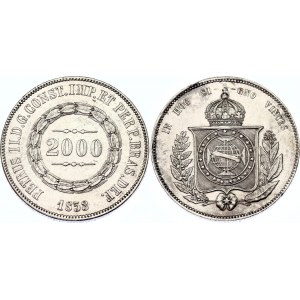 Brazil 2000 Reis 1853