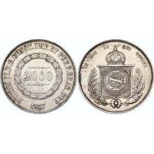 Brazil 2000 Reis 1857
