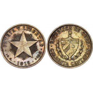 Cuba 40 Centavos 1915