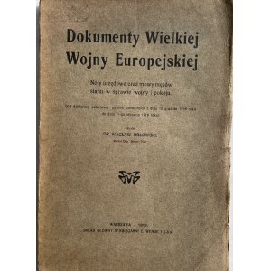 DOKUMENTY WIELKIEJ WOJNY EUROPEJSKIEJ