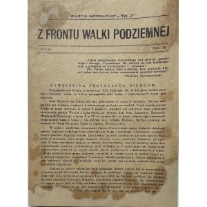 Z FRONTU WALKI PODZIEMNEJ 1944 KONSPIRACJA