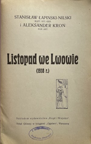LISTOPAD WE LWOWIE (1918 r.)