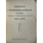 ODEZWY Z CZASÓW OKUPACYI LWOWA