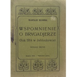 WSPOMNIENIE O BRYGADJERZE - ROK 1914 W JABŁONKOWIE