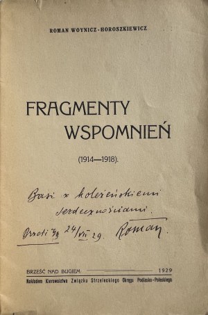 FRAGMENTY WSPOMNIEŃ (1914-1918)