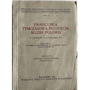 FRANCUSKA TYMCZ. INSTRUKCJA SŁUŻBY POLOWEJ