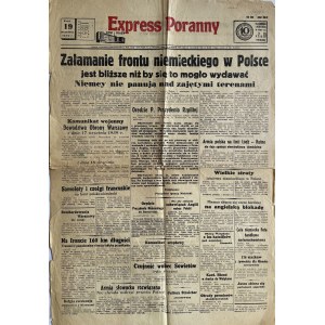 EXPRESS 19.09.1939 - ZAŁAMANIE FRONTU NIEMIECKIEGO (sic!)