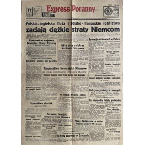 EXPRESS 17.09.1939 - NIEMCY PONOSZĄ CIĘŻKIE STRATY (sic!)