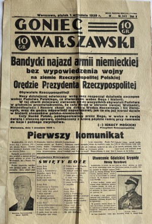 GONIEC W-SKI 1.09.1939 - BANDYCKI NAJAZD ARMII NIEMIECKIEJ