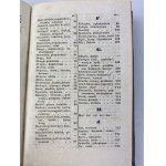 Brodzinski Kazimierz, Polish Synonyms [Vilnius 1844].
