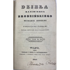 Brodzinski Kazimierz, Polish Synonyms [Vilnius 1844].
