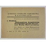 [Kamiński Aleksander] Górecki Juliusz, Kamienie na szaniec [autograf + zaproszenie na spotkanie autorskie]