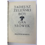 Junge - Żeleński Tadeusz, Spiel der Wörter [Osobliwości-Reihe Nr. 8].