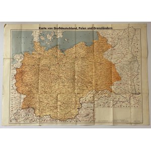 Kart von Grossdeutschland, Polen und Grenzländer 1940