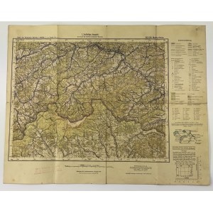 Karte von Babia Gora 1940
