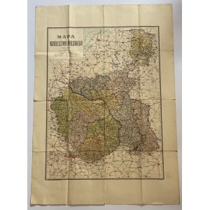Mapa Królestwa Polskiego, opracował Kazimierz Fiszer