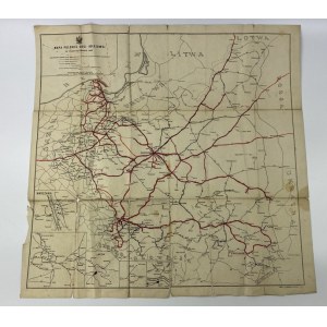 Mapa Polskiej Sieci Kolejowej do Urzędowego Rozkładu Jazdy