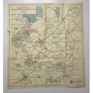 A. Stocki, Ogólna Mapa Sieci Kolejowej i Autobusowej P.K.P. Na rok 1937-38