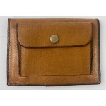 Blind embossed leather wallet