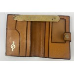 Blind embossed leather wallet