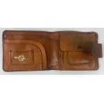 Embossed leather wallet