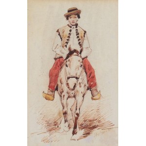 Juliusz Holzmüller (1876 Bolechów - 1932 Lwów), Chłopiec na koniu