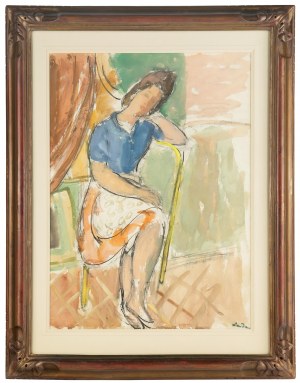 Zygmunt Landau (1898 Łódż - 1962 Tel Aviv), Siedząca kobieta