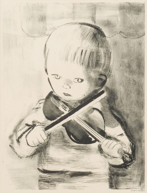 Rajmund Kanelba (1897 Warszawa - 1960 Londyn), Chłopiec ze skrzypcami