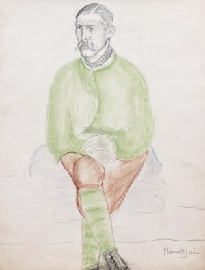 Szymon Mondzain (1888 Chełm - 1979 Paryż), Portret siedzącego mężczyzny