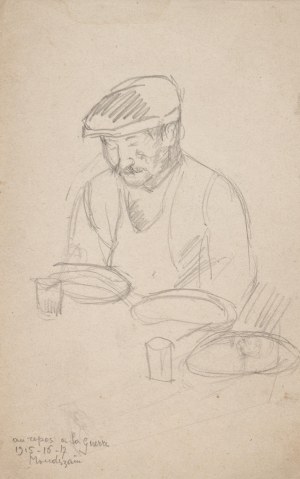 Szymon Mondzain (1888 Chełm - 1979 Paryż), Odpoczynek w czasie wojny, ok. 1917