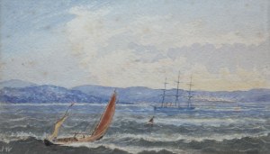 James Webb (1825-1895), Żaglowce na morzu