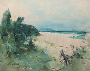 Marian Mokwa (1889 Malary - 1987 Sopot), Plaża, l. 40.-50.