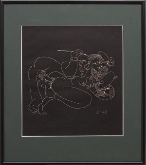 Pablo Picasso (1881 Malaga - 1973 Mougins), Scena erotyczna IV