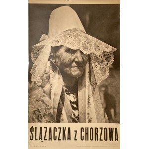 Plakat turystyczny „Śłązaczka z Chorzowa, 1949 - Wydawnictwo Biura Turystyki Ministerstwa Komunikacji