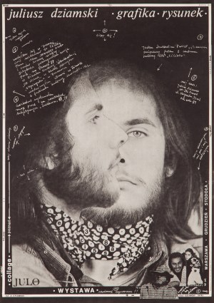 Juliusz Dziamski - grafika, rysunek, 1978 - proj. Zdzisław ORŁOWSKI