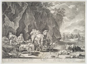 Johann Elias Ridinger (1698 - 1767), Wieczór (Der Abend), XVIII wiek