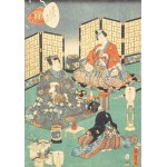 Utagawa Kunisada II ( 1823-1880), Kwitnąca śliwa, ok.1857