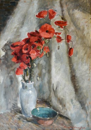 Mieczysław SERWIN-ORACKI (1912-1977), Martwa natura z kwiatami
