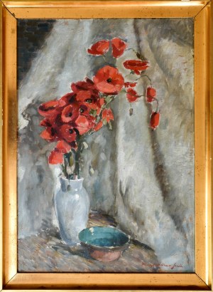 Mieczysław SERWIN-ORACKI (1912-1977), Martwa natura z kwiatami