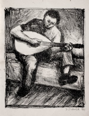 Stefan SUBERLAK (1928-1994), Gitarzysta, 1951