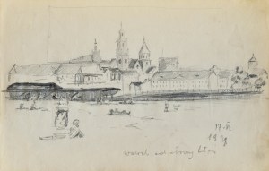 Stanisław ŻURAWSKI (1889-1976), Wawel od strony błoni, 17.VII.1929