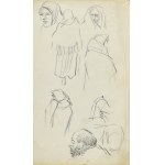 Henryk UZIEMBŁO (1879-1949), Szkice głów kobiecych