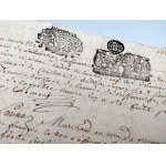 Francuski rękopis urzędowy z końca XVII wieku