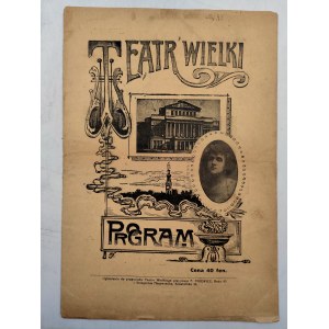 Teatr Wielki - Program na sezon 1917/1918
