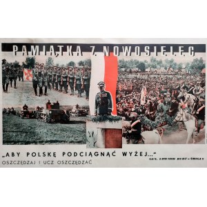 Plakat Patriotyczny II RP - 7 Nowosielec - Gen. Rydz Śmigły - 1936 rok